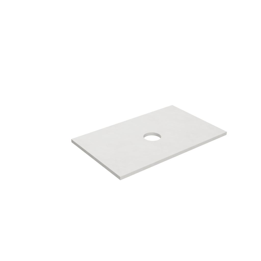 Solid Surface Plain Slab - Matte WhiteLKI-SBW74-UTH