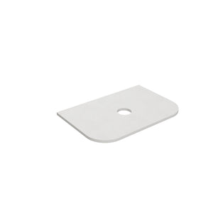Blanco White (WG034) Zero Silica Engineer Stone Top - CurveLK-QBW75CV-UTH