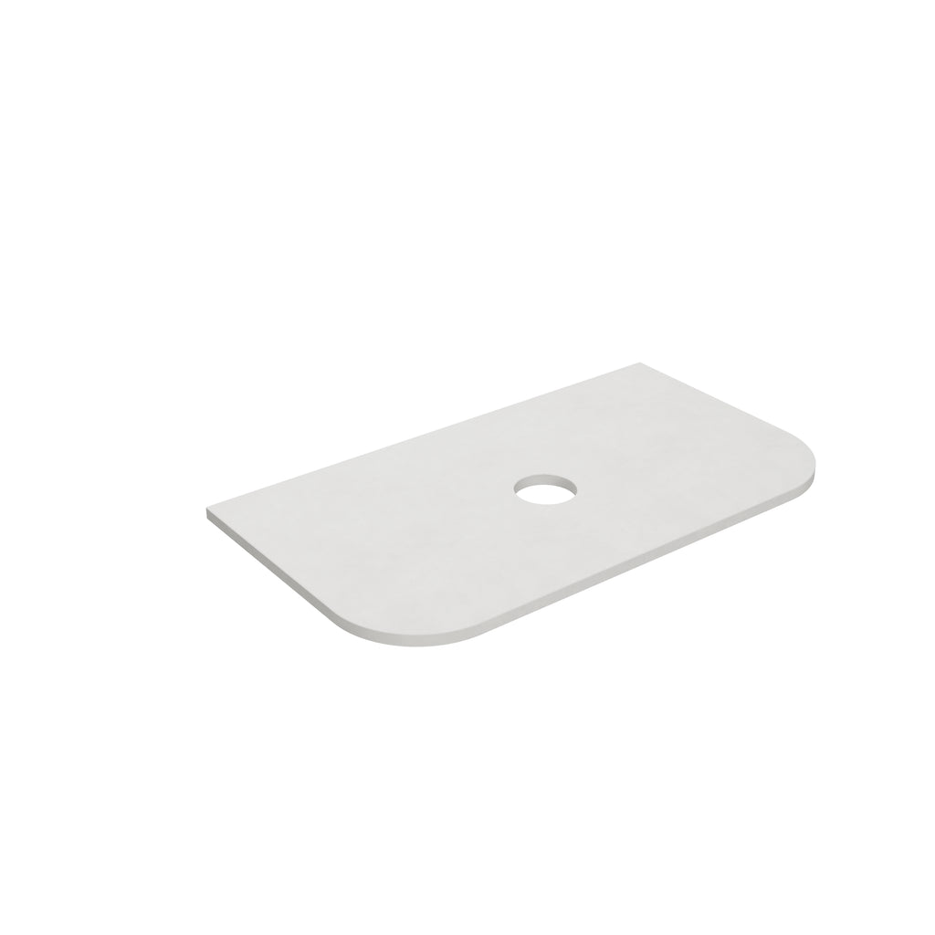 Blanco White (WG034) Zero Silica Engineer Stone Top - CurveLK-QBW95CV-UTH