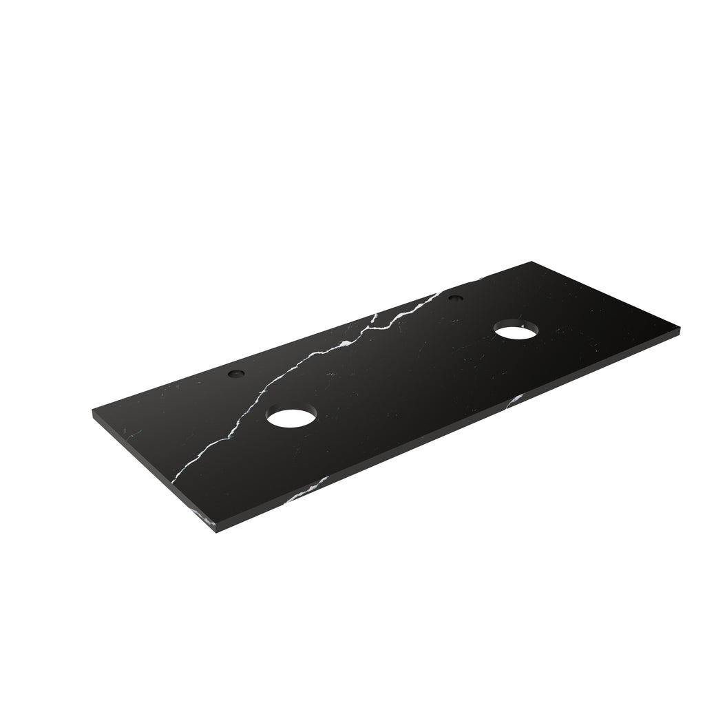 Calacatta Night (WG485) Zero Silica Engineer Stone TopLK-QCN124D-UTH