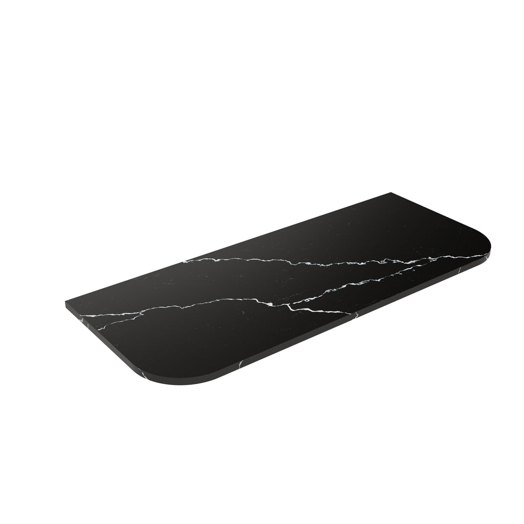 Calacatta Night (WG485) Zero Silica Engineer Stone Top - CurveLK-QCN125CV