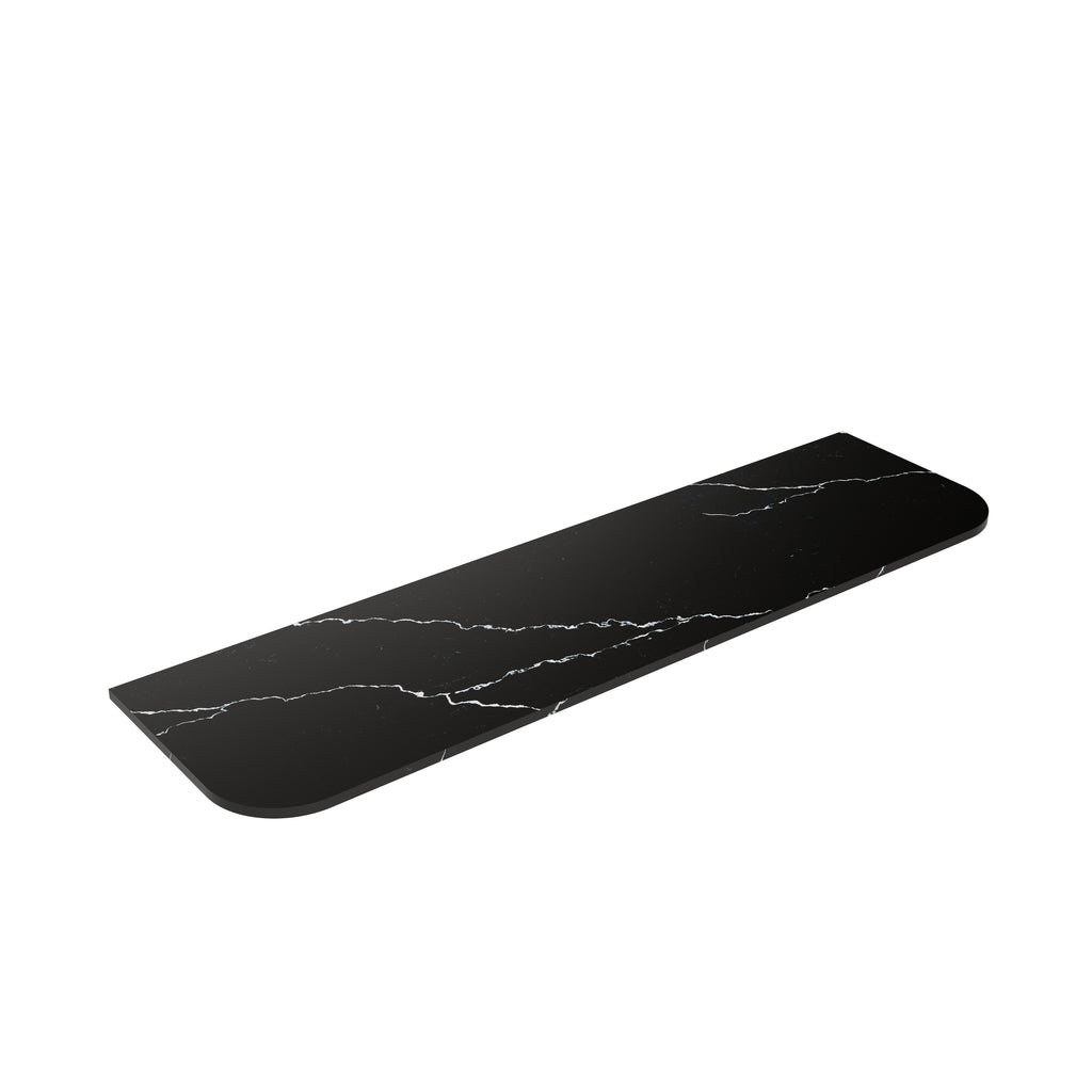 Calacatta Night (WG485) Zero Silica Engineer Stone Top - CurveLK-QCN185CV