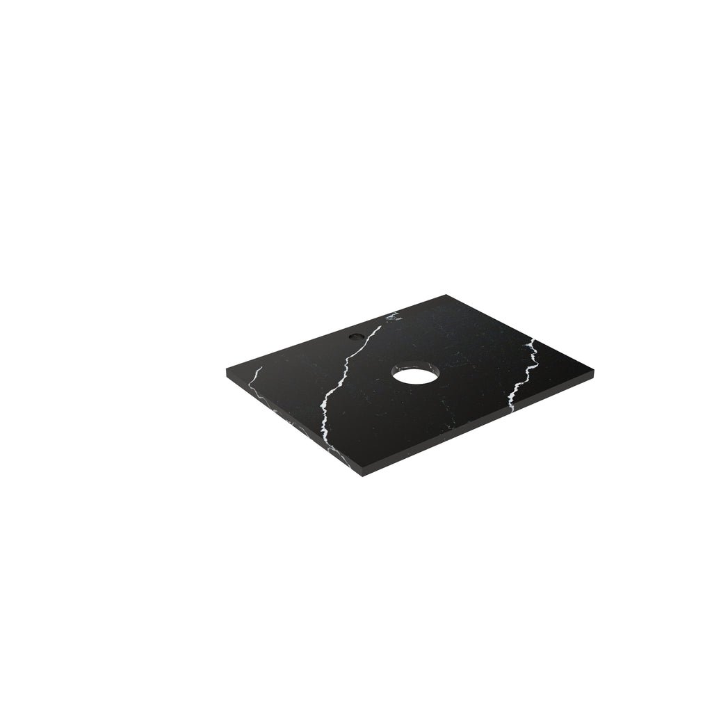 Calacatta Night (WG485) Zero Silica Engineer Stone TopLK-QCN64-UTH