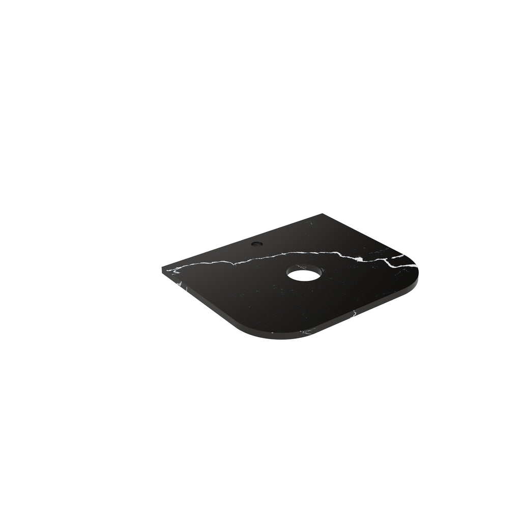 Calacatta Night (WG485) Zero Silica Engineer Stone Top - CurveLK-QCN65CV-UTH