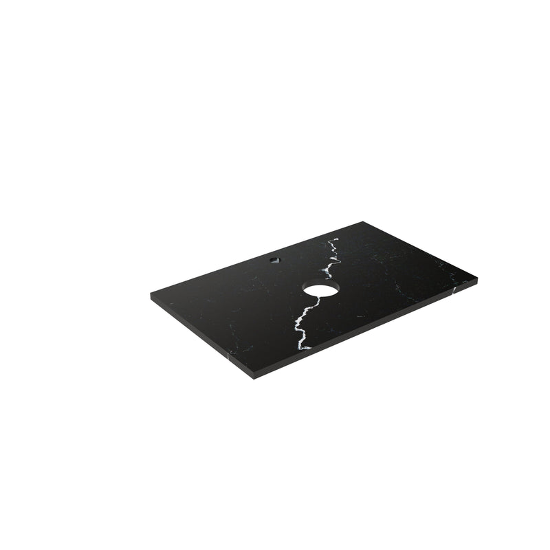 Calacatta Night (WG485) Zero Silica Engineer Stone TopLK-QCN74-UTH