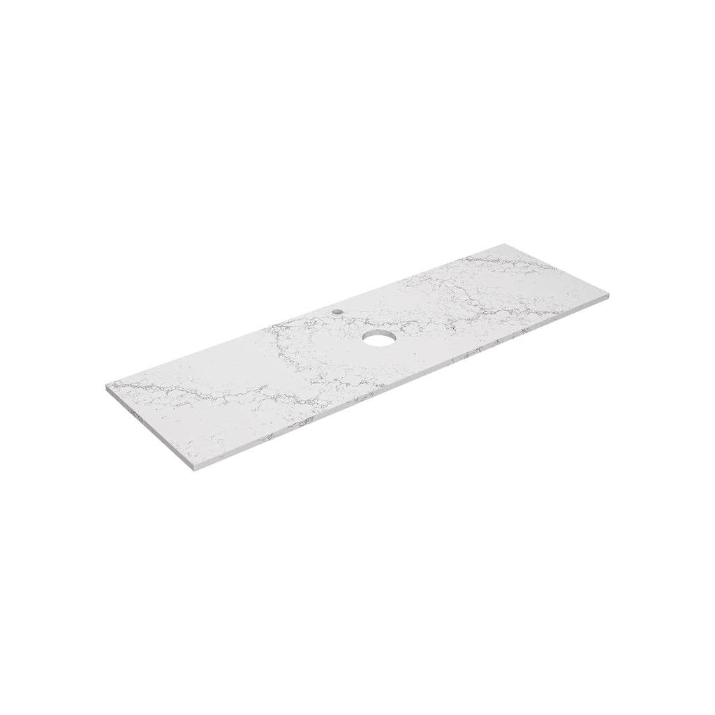 Calacatta White (WG486) Zero Silica Engineer Stone TopLK-QCW154-UTH