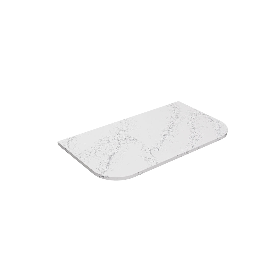 Calacatta White (WG486) Zero Silica Engineer Stone Top - CurveLK-QCW95CV