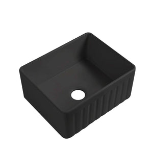 Rocca Fine Fireclay Farm House Buttler Sink 610mm LK-S-RFFC610LK-S-RFFC610-MB