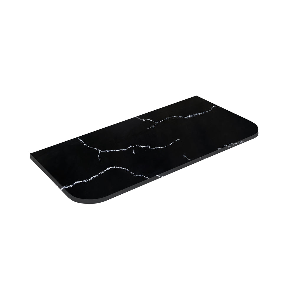 Calacatta Night Solid Surface Stone Top - CurveLK-SCN125CV