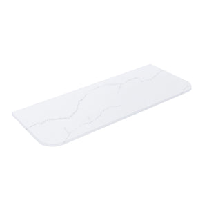 Calacatta Artic White Solid Surface Stone Top - Curve LK-SCALK-SCA155CV