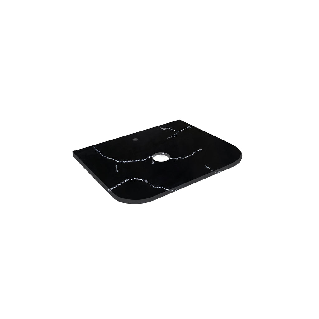 Calacatta Night Solid Surface Stone Top - CurveLK-SCN65CV-UTH