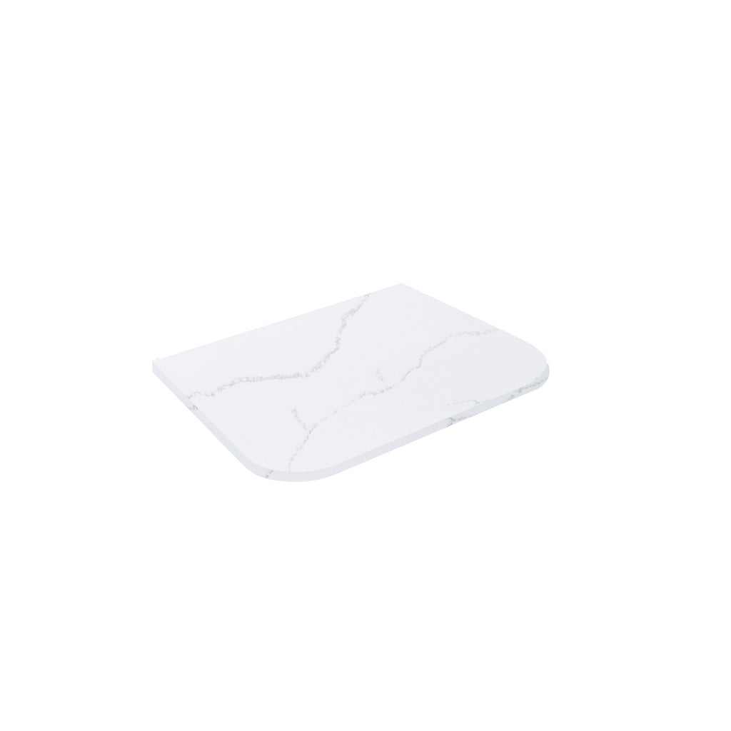 Calacatta Artic White Solid Surface Stone Top - Curve LK-SCALK-SCA75CV