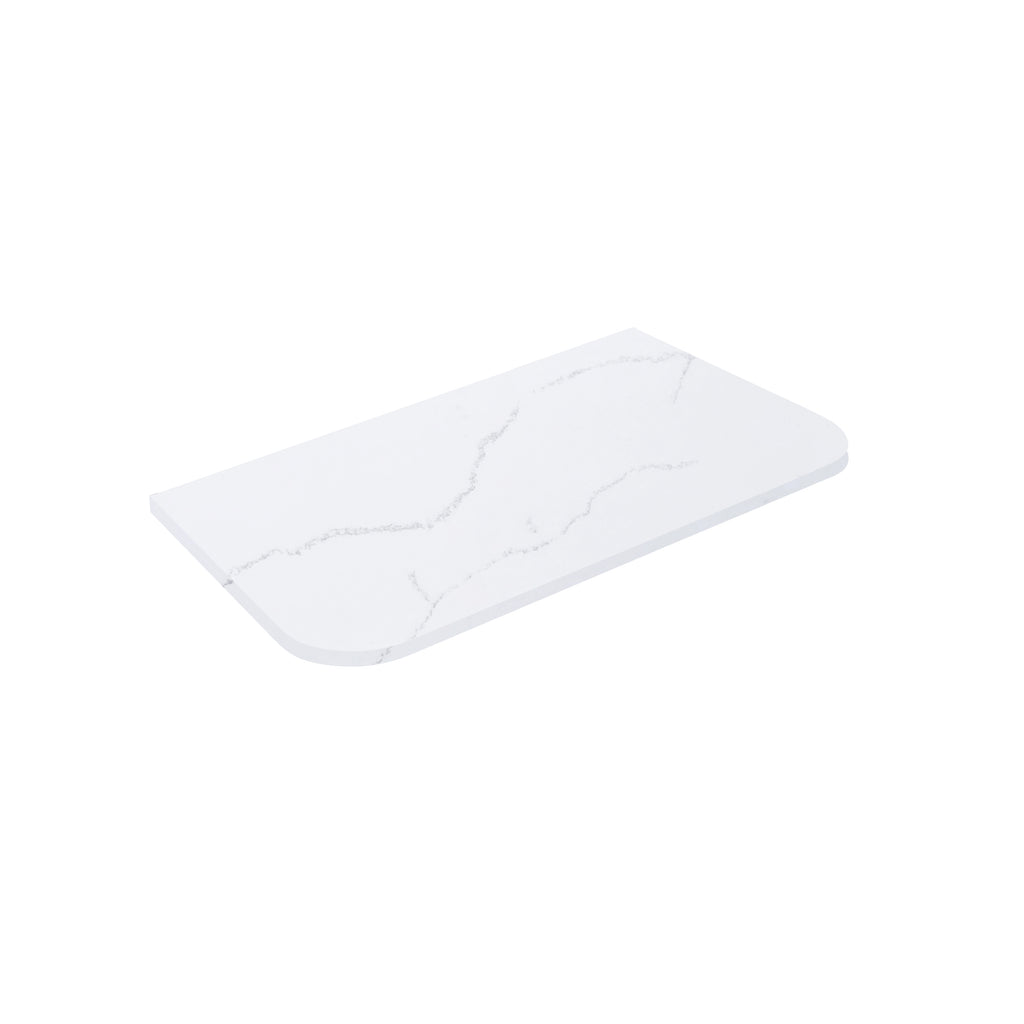 Calacatta Artic White Solid Surface Stone Top - Curve LK-SCALK-SCA95CV