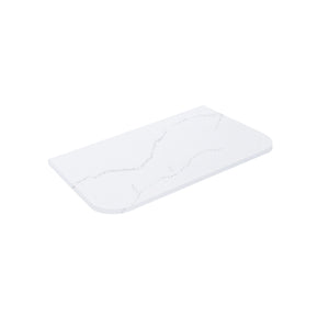 Calacatta Artic White Solid Surface Stone Top - Curve LK-SCALK-SCA95CV