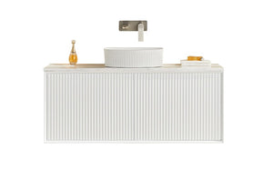 Kliff Modern Wall Hung PVC Cabinet Matte White LK-MK1200W-MW