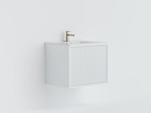 Kliff Modern Wall Hung PVC Cabinet Matte White LK-MK600W-MW