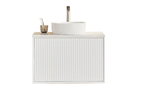 Kliff Modern Wall Hung PVC Cabinet Matte White LK-MK750W-MW