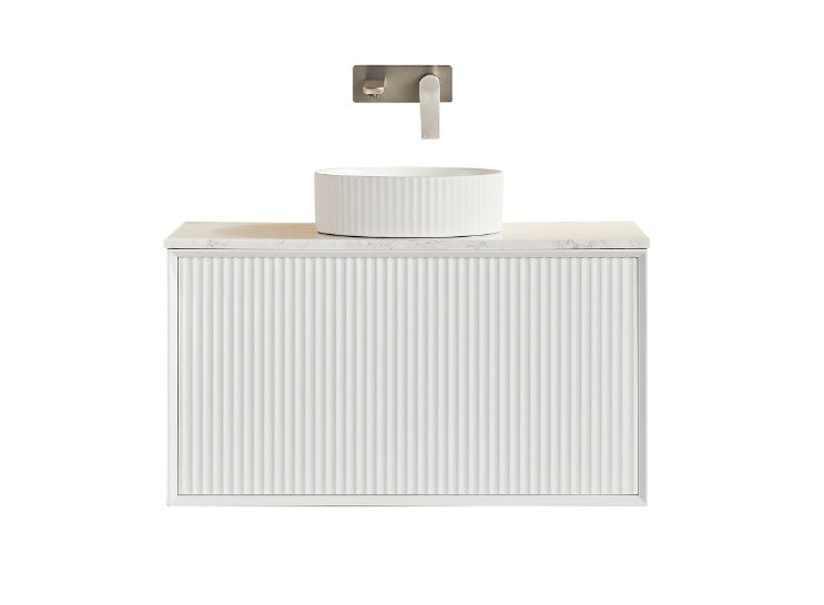 Kliff Modern Wall Hung PVC Cabinet Matte White LK-MK900W-MW