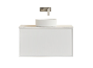 Kliff Modern Wall Hung PVC Cabinet Matte White LK-MK900W-MW