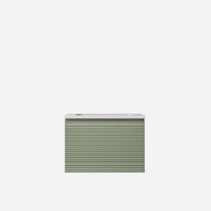 Sedona Olive Green Fluted Wall Hung PVC Cabinet LK-MS750W-OG
