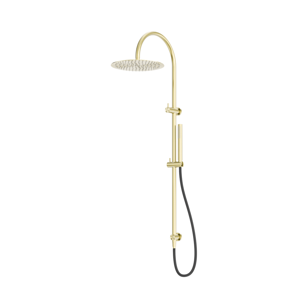 Zen Ss316L Twin Shower With Outdoor Shower Hose