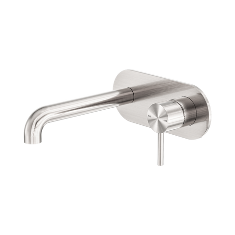 Zen Ss316L Wall Basin/Bath Mixer 185Mm Spout
