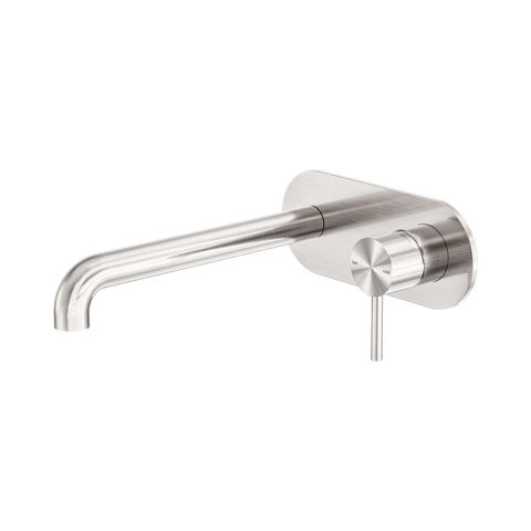Zen Ss316L Wall Basin/Bath Mixer 230Mm Spout