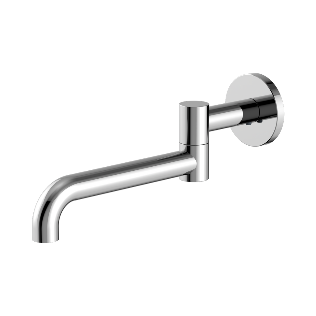 Mecca Wall Mounted Swivel Bath Spout Only 225Mm