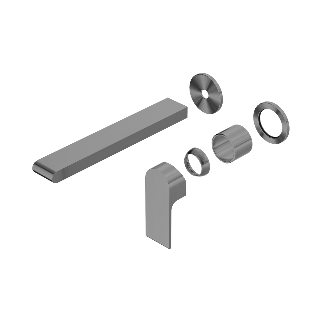 BIANCA WALL BASIN/BATH MIXER SEPARATE BACK PLATE 230MM TRIM KITS ONLY GUN