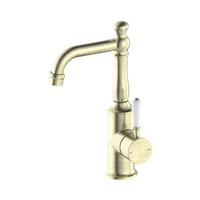 York Basin Mixer With White Porcelain Lever