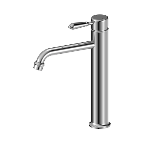 York Straight Tall Basin Mixer With Metal Lever