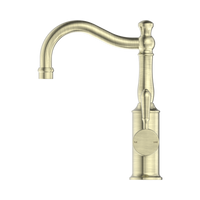 York Basin Mixer Hook Spout With Metal Lever