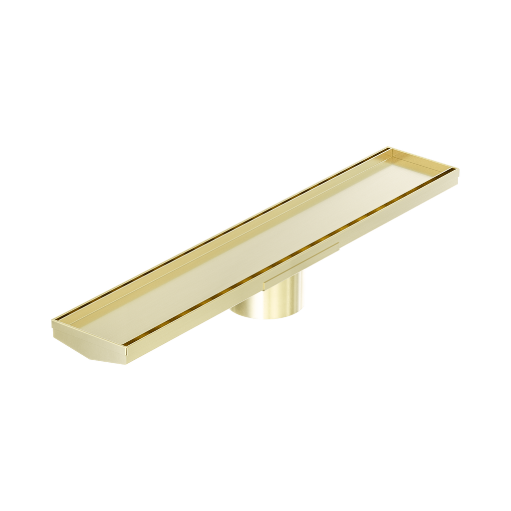 Tile Insert V Channel 600Mm Floor Grate 89Mm Outlet With Hole Saw