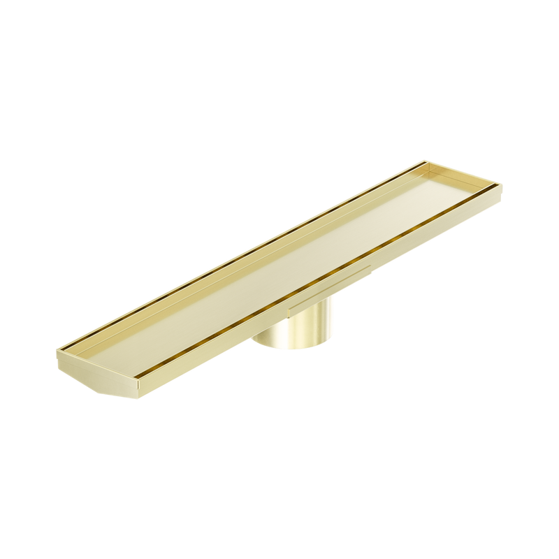 Tile Insert V Channel 600Mm Floor Grate 89Mm Outlet With Hole Saw