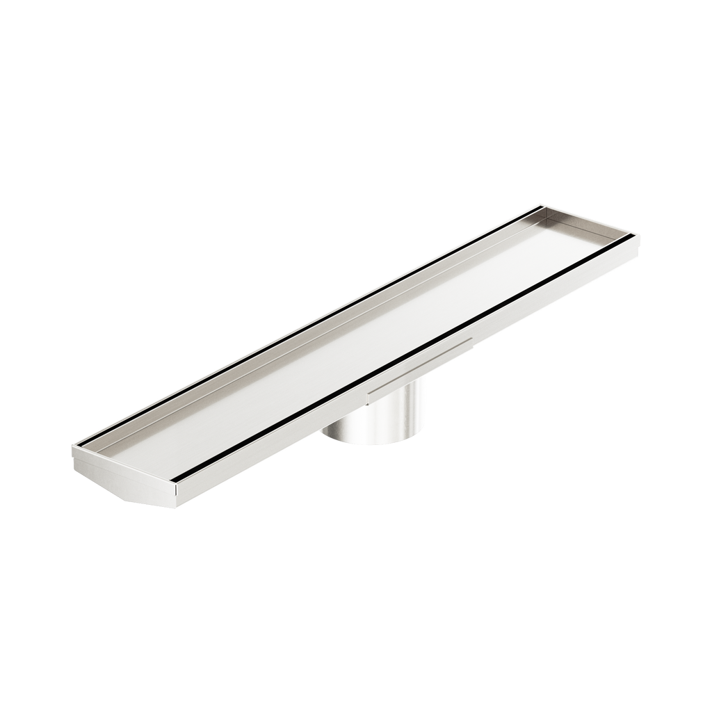 Tile Insert V Channel 600Mm Floor Grate 89Mm Outlet With Hole Saw