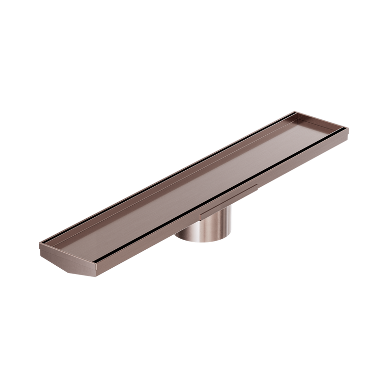 Tile Insert V Channel 600Mm Floor Grate 89Mm Outlet With Hole Saw