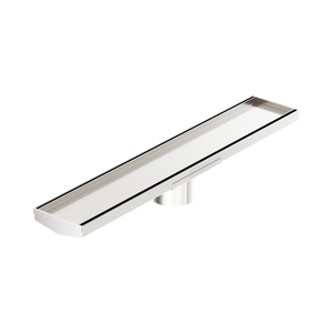 Tile Insert V Channel 600Mm Floor Grate 80Mm Outlet With Hole Saw