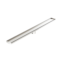 Tile Insert V Channel 1200Mm Floor Grate 80Mm Outlet With Hole Saw