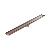 Tile Insert V Channel 1200Mm Floor Grate 80Mm Outlet With Hole Saw