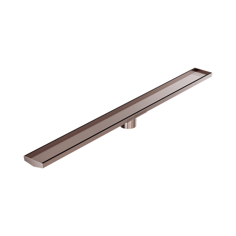 Tile Insert V Channel 1200Mm Floor Grate 80Mm Outlet With Hole Saw