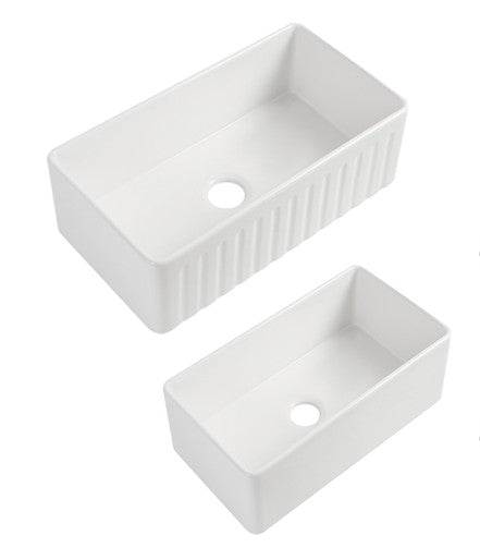 Rocca Fine Fireclay Farm House Buttler Sink 835mm LK-D-RFFC835LK-S-RFFC835