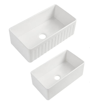 Rocca Fine Fireclay Farm House Buttler Sink 835mm LK-D-RFFC835LK-S-RFFC835