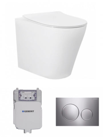ALZANO WALL FACE PAN GEBERIT SET