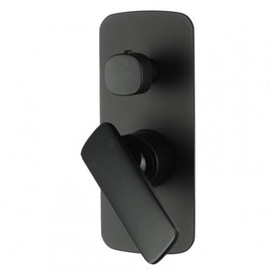 OX0157.ST Bathroom Black Shower-Bath Wall Mixer with Diverter Solid Brass AQ