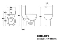 SPECIAL CARE TOILET Amber Toilet Suite AB019