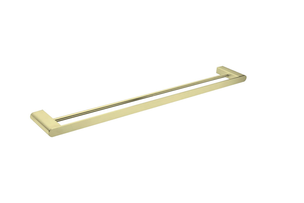 BIANCA DOUBLE TOWEL RAIL 800-600MM 9030D Brushed Gold