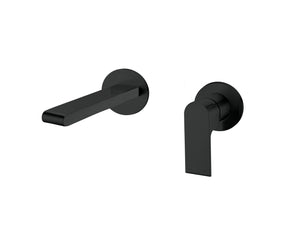 BIANCA WALL BASIN MIXER (Separate Back Plate) YSW3215-09E Matte Black