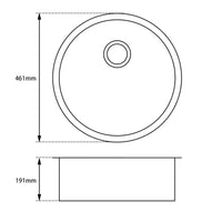 Hand Made Stainless Steel Kitchen Sink BKSS-460