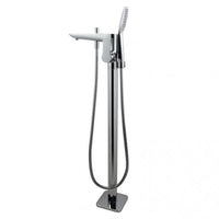 CH0124.BS Chrome Freestanding Bathtub Mixer with Handheld Shower Spout Floor Mounted  AQ