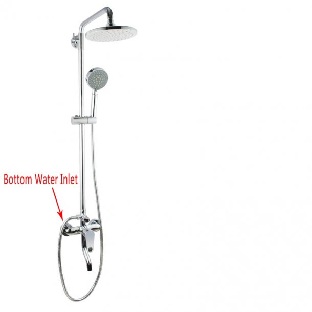 CH2126.SH.N+CH0102.SH+CH-R4.HHS 8' Round Chrome Shower Station Bottom InletAQ